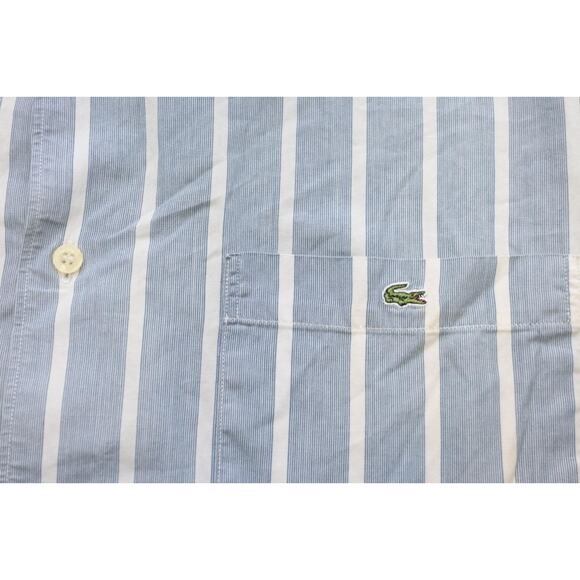Lacoste Dress Shirt Alligator Striped Long Sleeve Mens Size EUR 40 US Medium - Picture 6 of 9